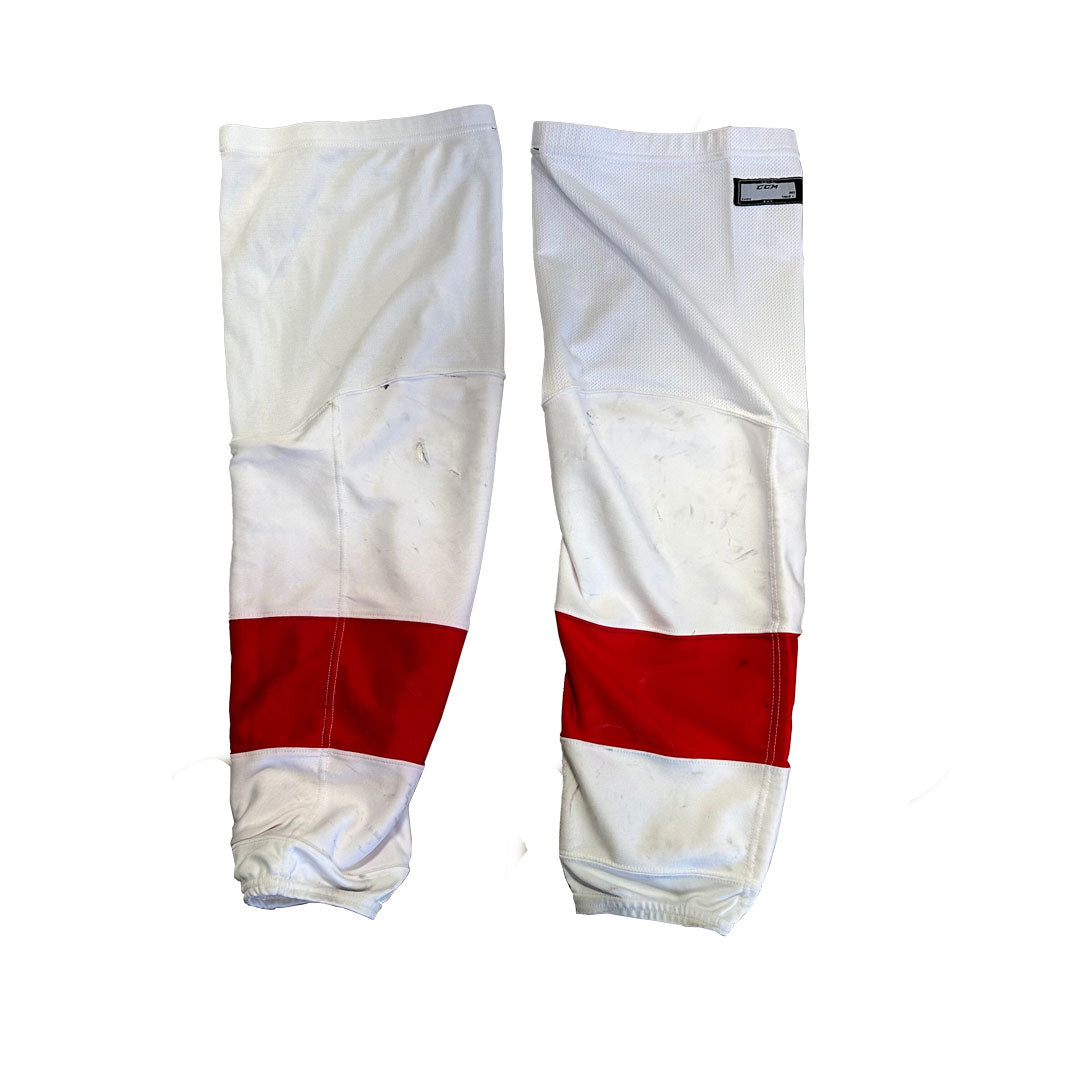 OHL - Chaussettes de match CCM d'occasion (blanches/rouges)